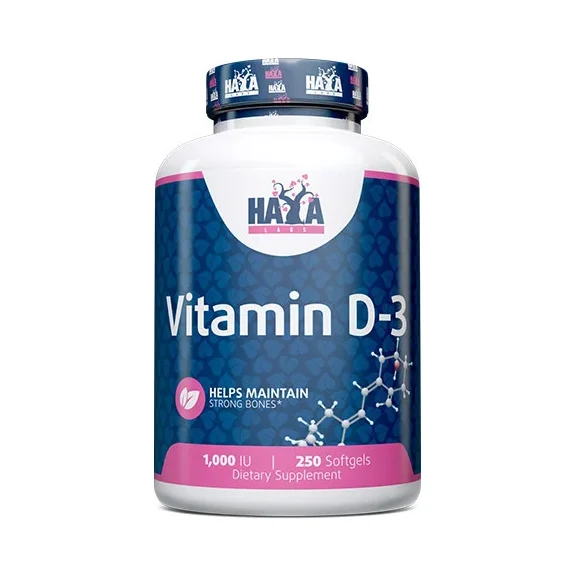 Vitamin D3 / 1000 IU / 250 Softgels - Haya Labs