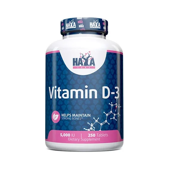 Vitamin D3 / 5000 IU / 250 Tabs - Haya Labs
