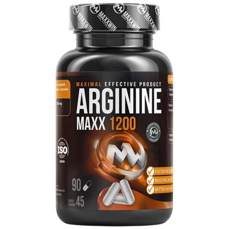 Arginine MAXX 1200 / 90 капсули, 45 дози