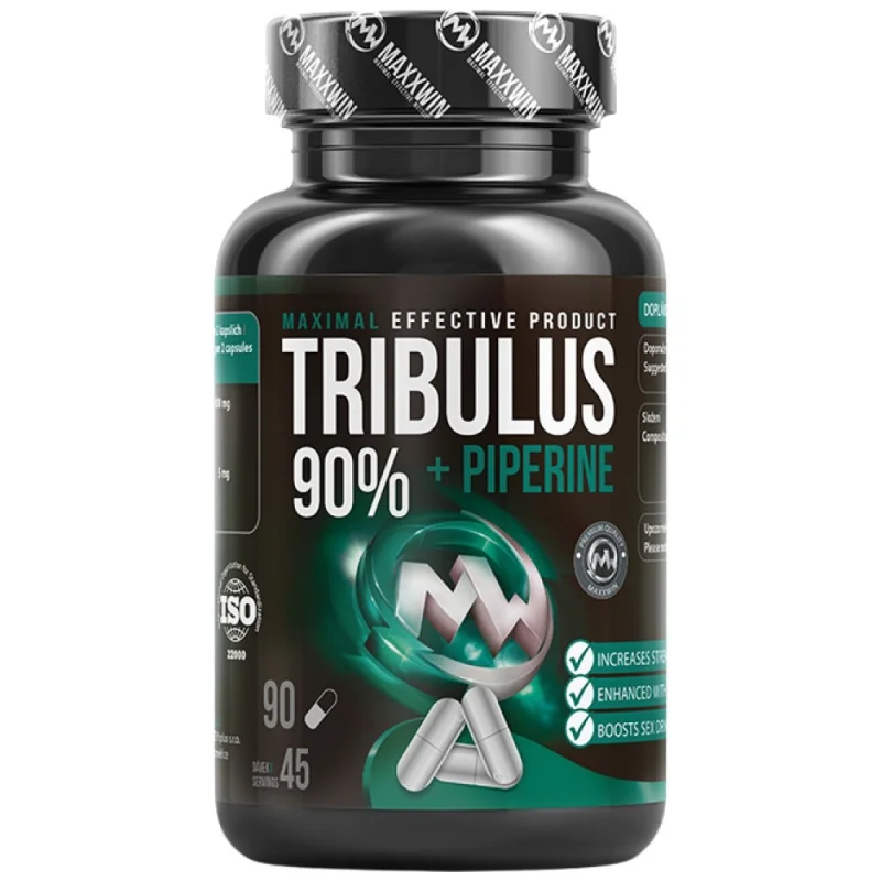 Tribulus 90% + Piperine / 90 капсули, 45 дози