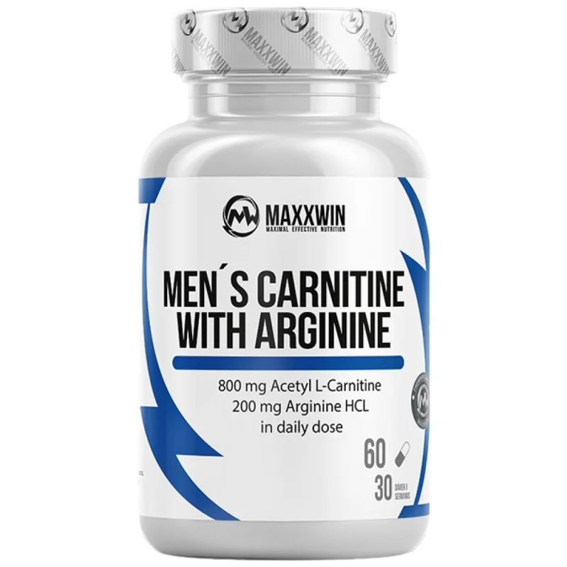 Men's Carnitine with Arginine | Acetyl L-Carnitine + L-Arginine / 60 капсули, 30 дози