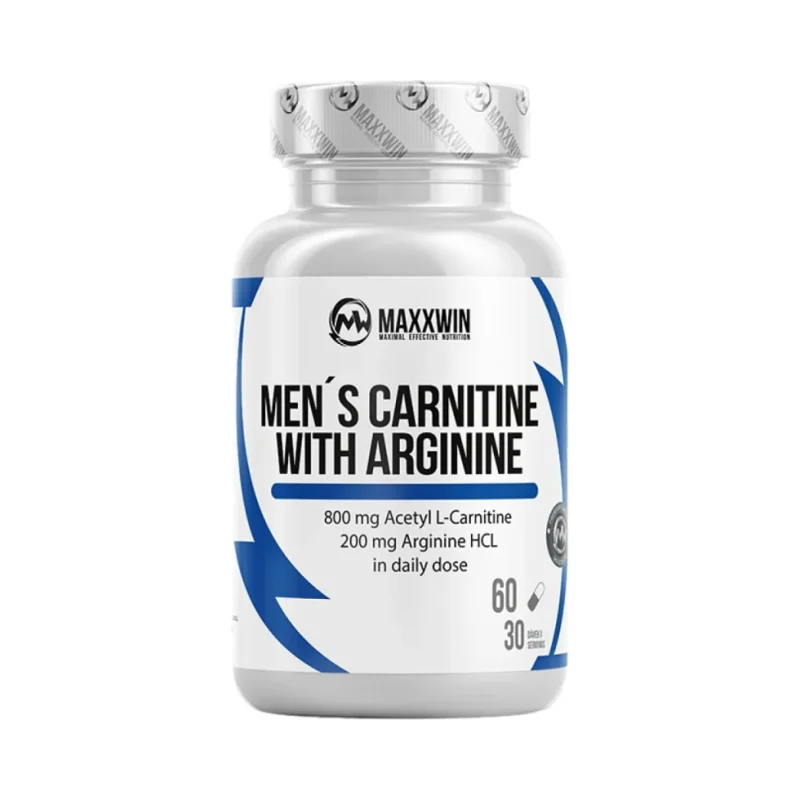 Men's Carnitine with Arginine | Acetyl L-Carnitine + L-Arginine / 60 капсули, 30 дози - MAXXWIN