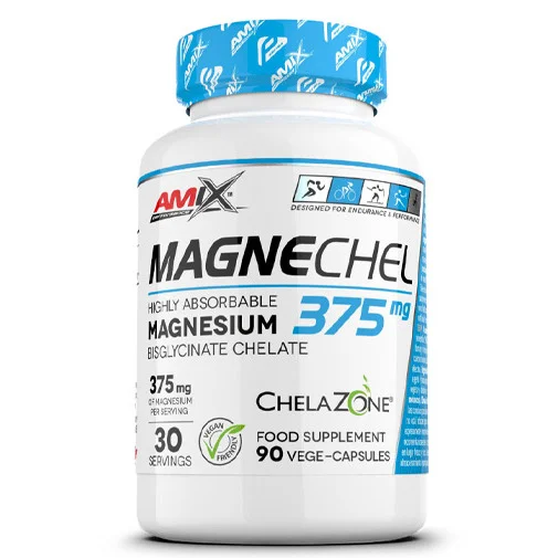 MagneChel / Magnesium Bisglycinate Chelate 90 Vcaps / 80g