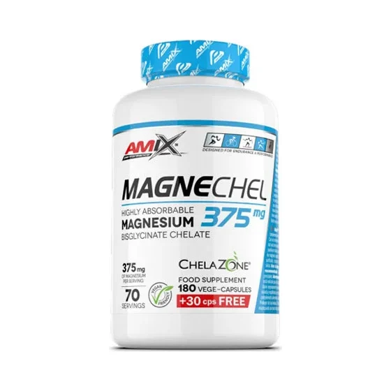 MagneChel / Magnesium Bisglycinate Chelate / 210 Vcaps (30 дози) / 180g - Amix