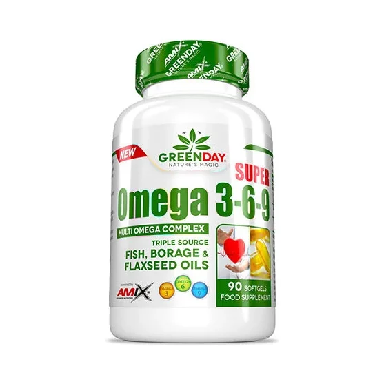 GreenDay Super Omega 3-6-9 / 90 Soft. - Amix
