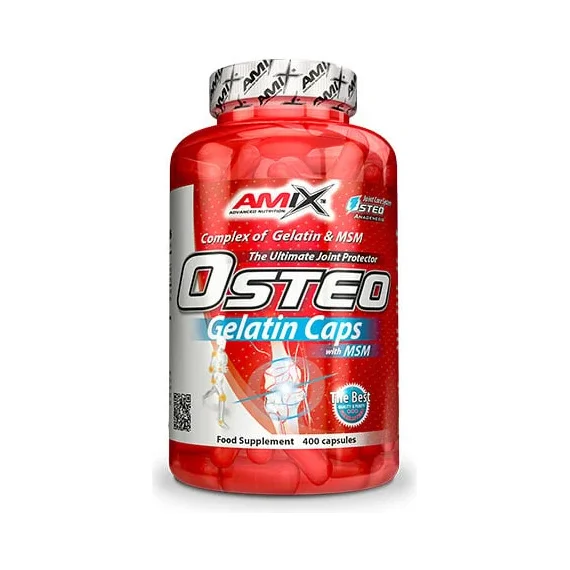 Osteo Gelatin with MSM / 400 Caps (67 дози) / 400g - Amix