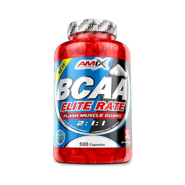 BCAA Elite Rate / 500 Caps / 400g - Amix