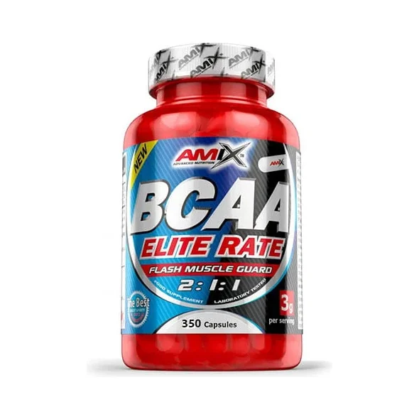BCAA Elite Rate / 350 Caps (58 дози) / 300g - Amix
