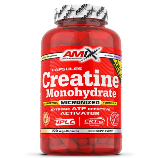Creatine Monohydrate / 220 Caps / 200g