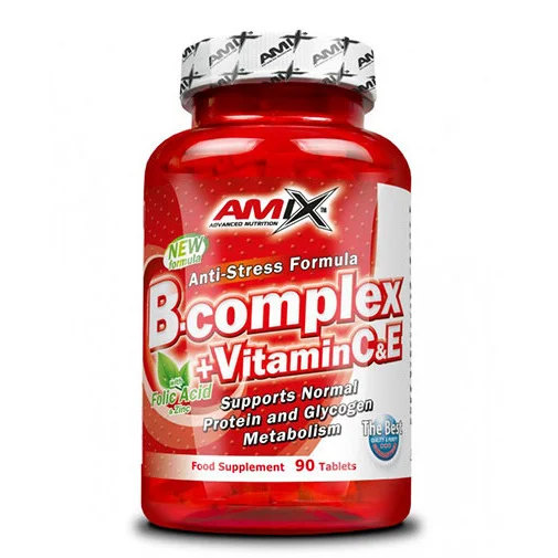 Vitamin B-Complex + Vitamin C & E / 90 Tabs.