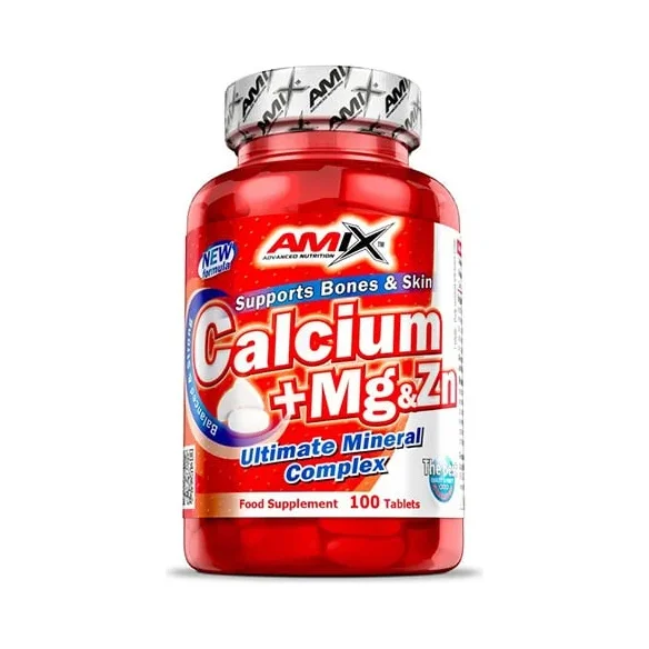 Calcium + Mg & Zn 100 Tabs. - Amix