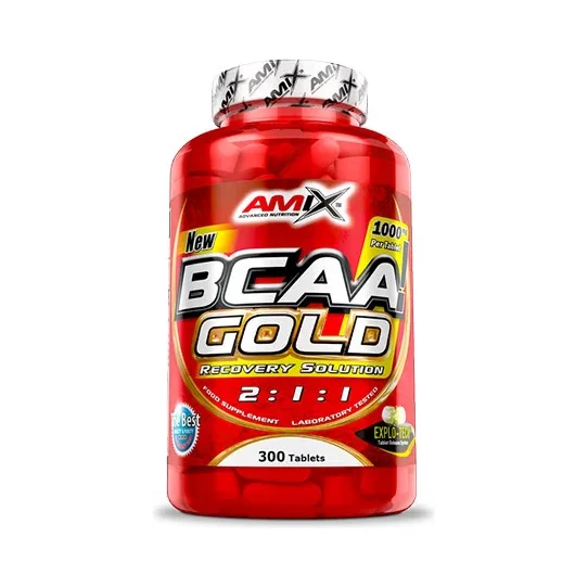 BCAA Gold / 300 Tabs (100 дози) / 300g - Amix