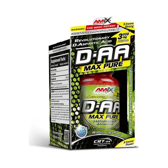 D-AA /D-Aspartic Acid/ 100 Caps. (20 дози) - Amix