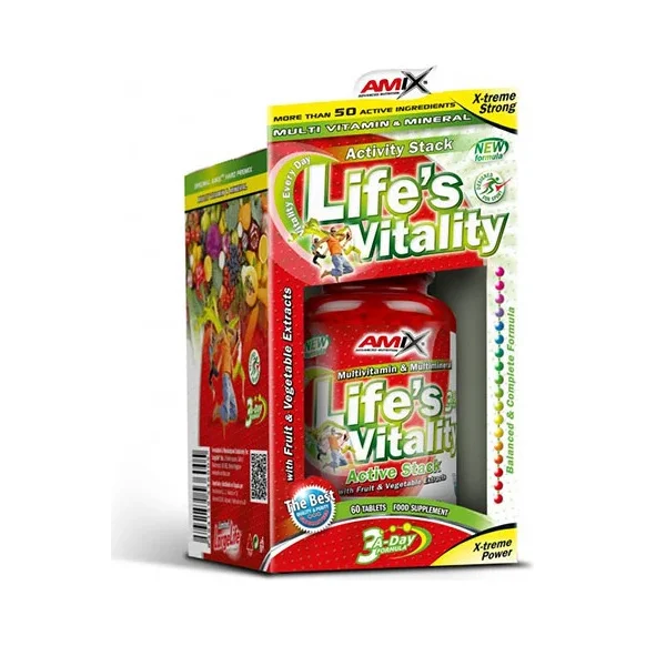 Life's Vitality Active Stack 60 Tabs. - Amix