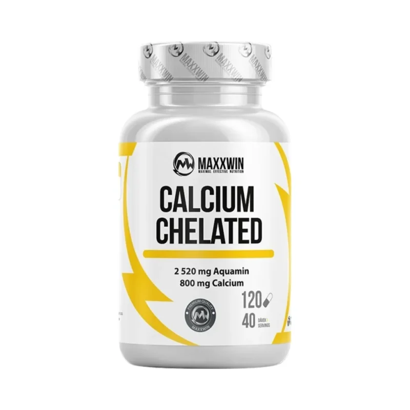 Calcium Chelated | with Aquamin® Seaweed Calcium / 120 капсули, 40 дози - MAXXWIN