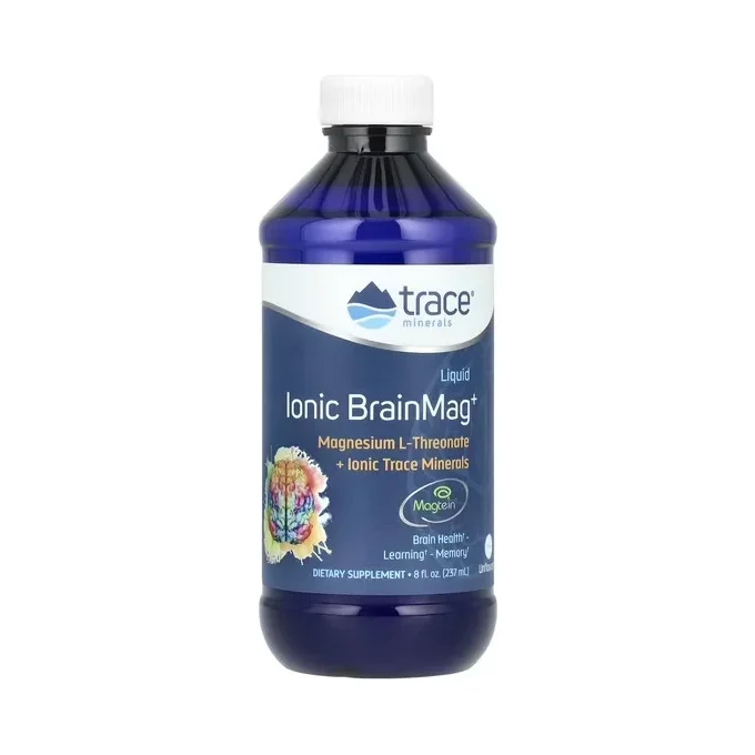 Liquid Ionic BrainMag+ - Течен Йонен Магнезий, Разфасовка 237ml - Trace Minerals