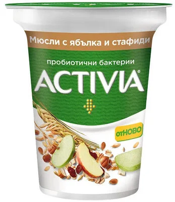 Aktivia мюсли с ябълка и стафиди