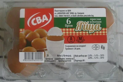 Пресни кокоши яйца