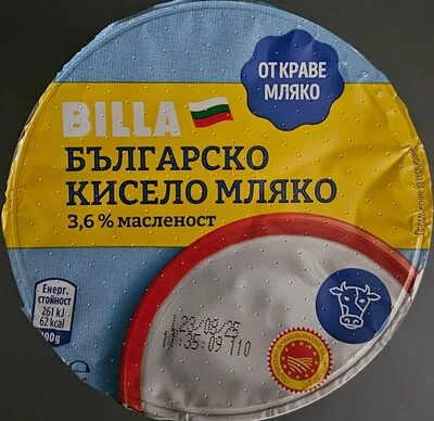 Българско кисело мляко 3.6%