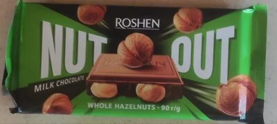 Шоколад "Nut Out Whole Hazelnuts" молочний, з цілими лісовими горіхами