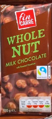 Млечен шоколад с цели лешници / Whole Nut Milk Chocolate with Roasted Hazelnuts