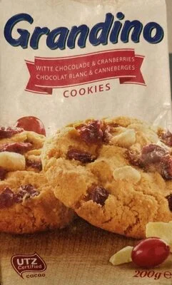 Бисквити Grandino с бял шоколад и боровинки / Grandino White Chocolate & Cranberry Cookies