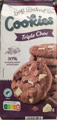 Меки бисквити с тройно шоколадово съдържание / Soft Baked Cookies Triple Choc