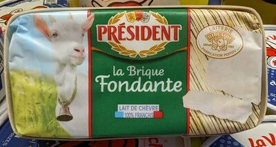 Кремообразен сирене President в брик 150g / PRESIDENT Creamy Goat Cheese Brique 150g