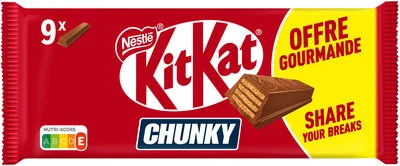 KITKAT CHUNKY Шоколадова барета с мляко 9x40g / KITKAT CHUNKY Milk Chocolate Bar 9x40g