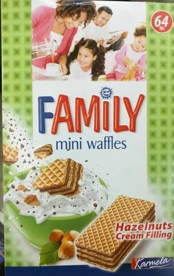 Мини вафли Family с лешник