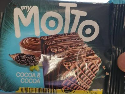 Хрупкави вафли MyMotto: Какао и какао / MyMotto Crispy Wafers: Cocoa & Cocoa