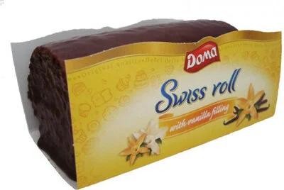 Швейцарски руло с ванилов крем / Swiss roll covered with vanilla