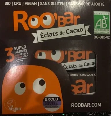 Roo'Bar - Какаови парченца / Roo'Bar - Cacao Nibs