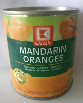 Мандарини, цели месечета, обелени, компот / Mandarins, whole segments, peeled, compote