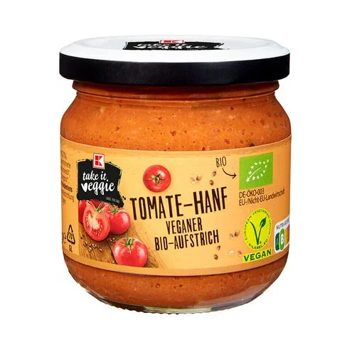 Био намазка K-take it veggie Тоскана с домати и коноп - K-take it veggie