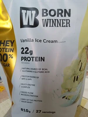 Протеин на прах Born Winner - Ванилов сладолед / Born Winner Whey Protein - Vanilla Ice Cream