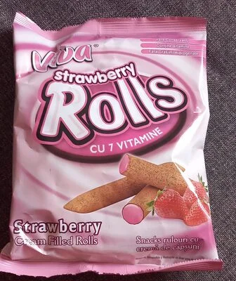 Snacks rulouri cu cremă de căpșuni - Viva!