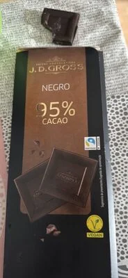 Chocolate negro. Cacao 95% mínimo - J.D. Gross