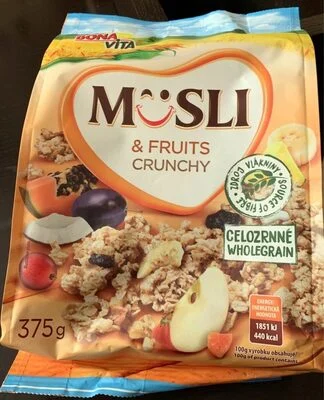 Мюсли Bonavita кранч с плодове 375 г Import