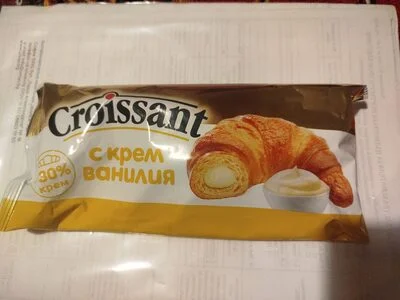 Кроасан с крем ванилия