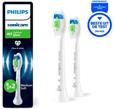 Philips Sonicare W2 Optimal White HX6062/87 Opzetborstels