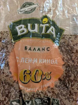 Пълнозърнест хляб с лен и киноа - Вита