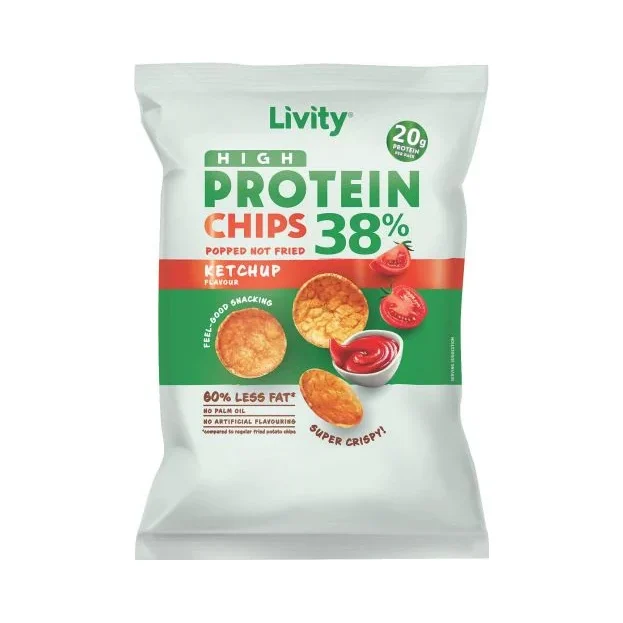 Протеинов чипс с кетчуп, 52 g, Livity