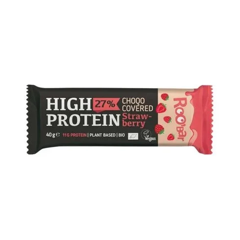Био протеинов бар, ягода, 40 g, Roobar - Roobar