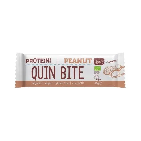 Био протеиново барче, фъстъци, 45 g, Quin Bite - Quin Bite