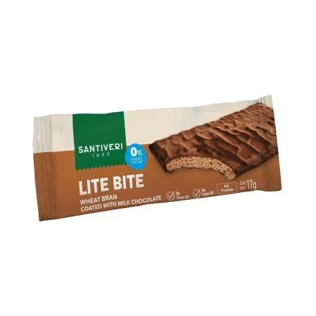 Шоколадово барче с млечен шоколад, 17 g, Santiveri - Santiveri