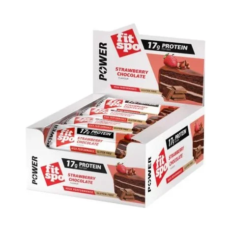 Power Протеинов бар, ягода и шоколад, 12 x 55 g, FitSpo - FitSpo
