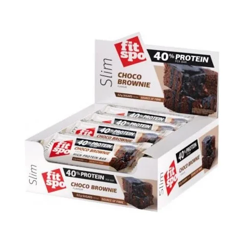 Slim Протеинов бар, брауни, 12 x 50 g, FitSpo - FitSpo
