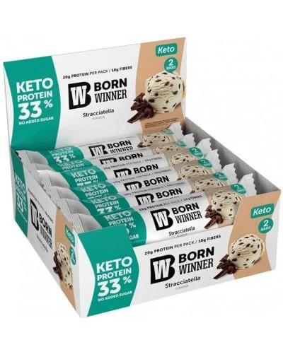 KETO Protein Bar, страчатела, 12 броя, Born Winner