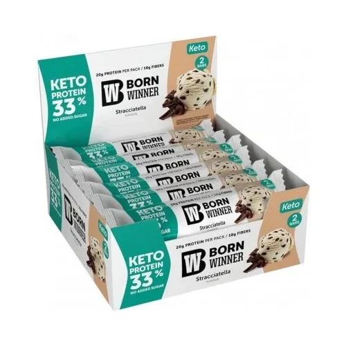 KETO Protein Bar, страчатела, 12 броя, Born Winner - Born Winner